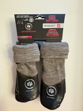 Silver Paw Anti-Slip Dog Socks, Medium